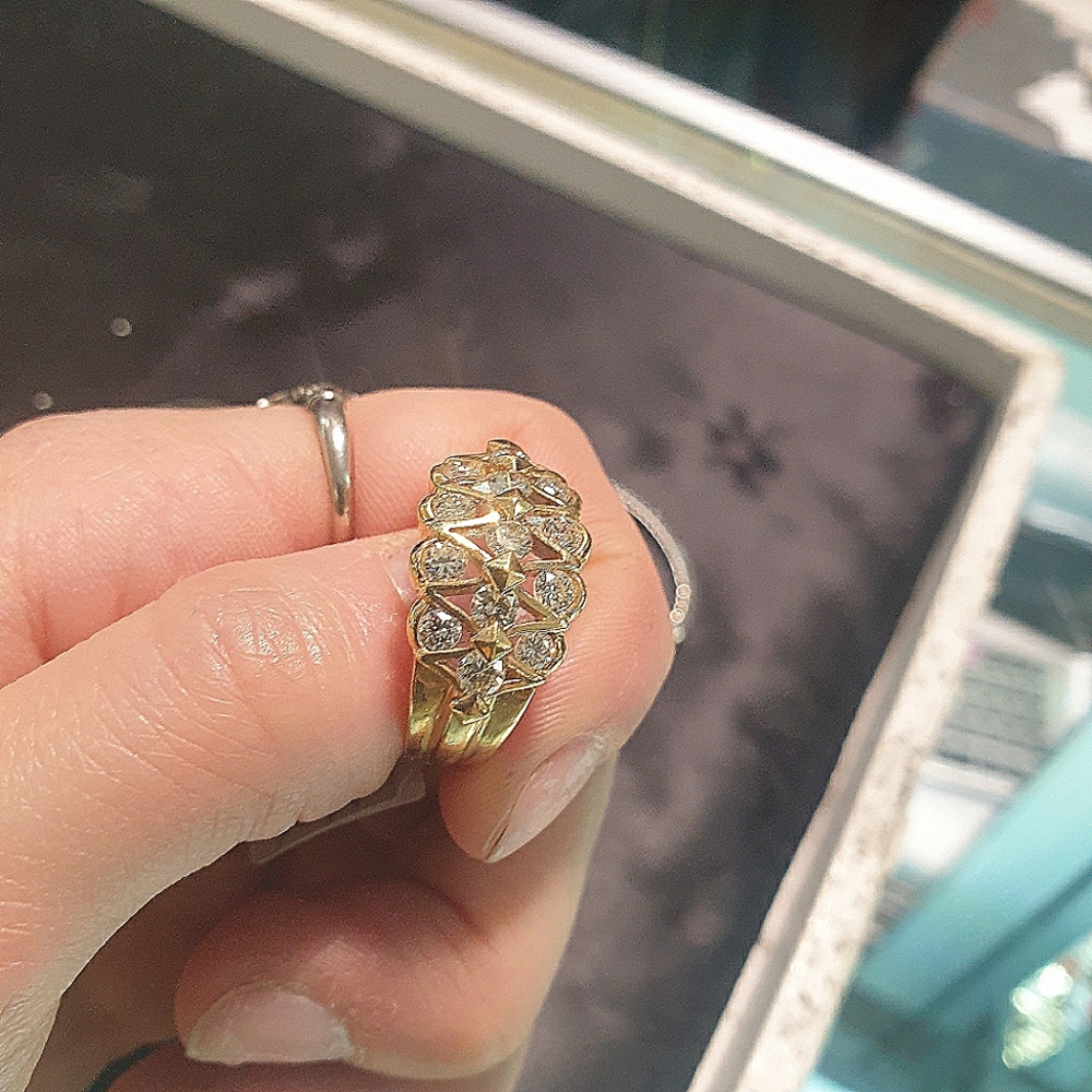 18k yellow gold antique ring - Picture 3 of 3